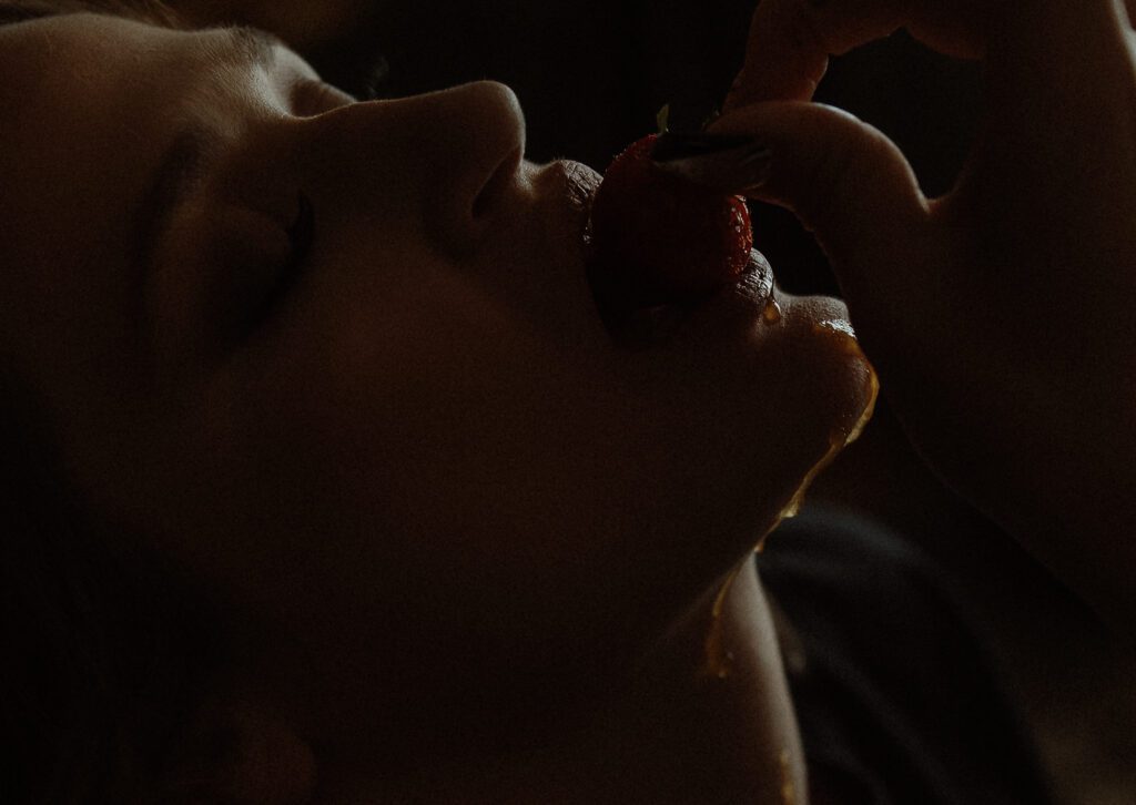 Sensual vs Erotic Photography: close up showing representing sensual texture and symbolism in boudoir photography